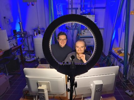 Alexander Fuchs und Johannes Lehmeyer im Studiolabor